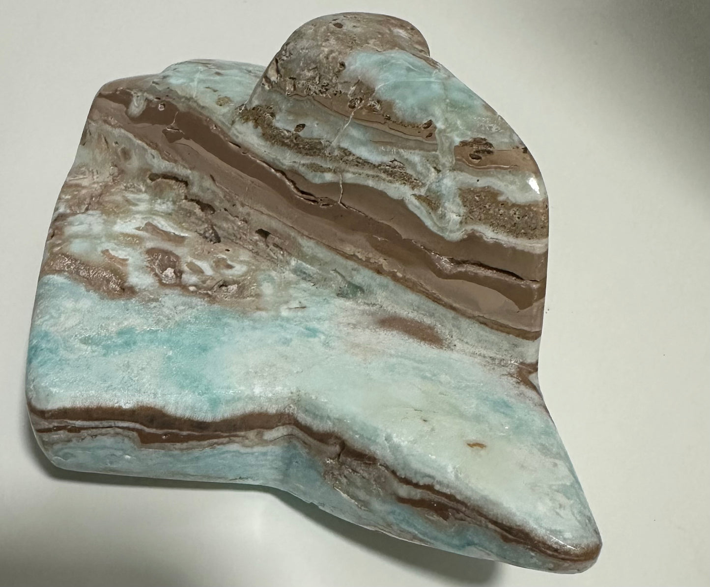 Karibischer Calcit / Aragonit freiform 353g